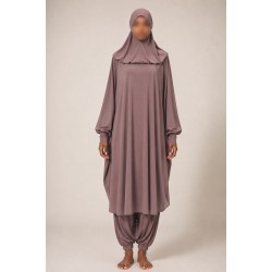 Burkini - jilbab de bain - taupe rosé - 2019