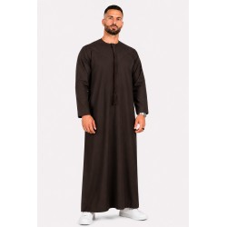Qamis Emirati Vert Bouteille - Coton