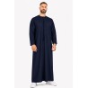 Qamis Emirati Bleu Marine - Coton
