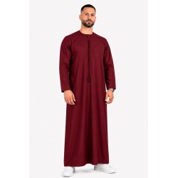 Emirati Qamis Plum - Bomuld