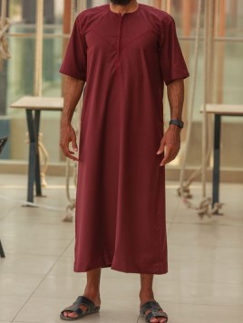 Qamis a maniche corte in...