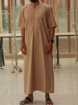 Emirati Qamis algodão manga...