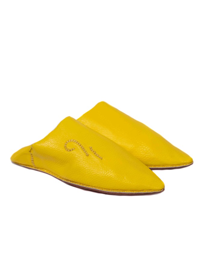 Babouches Marocaines Enfant / Ado - Jaune