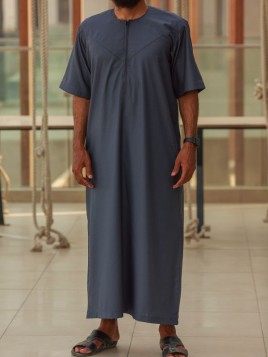 Houtskoolgrijze katoenen...