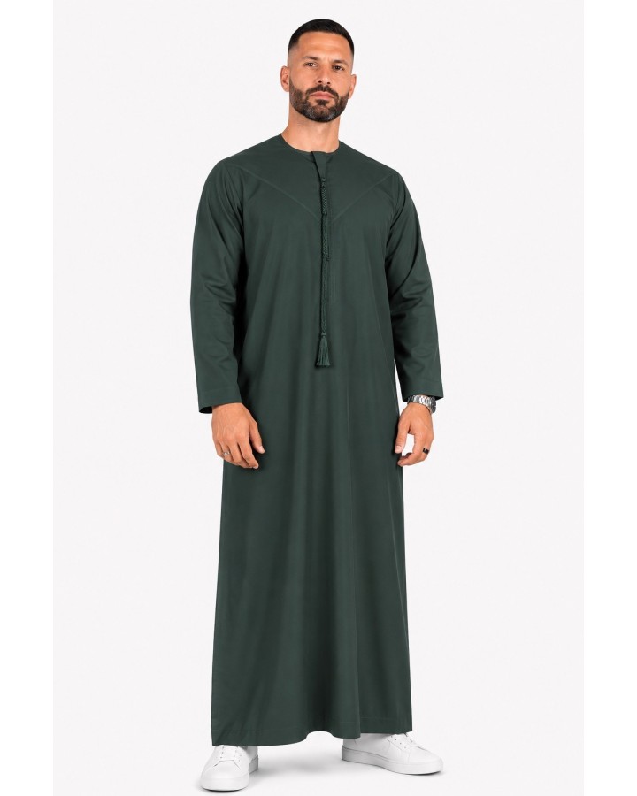 Thobe Emirati Green Bottle - Cotton