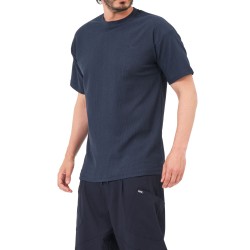 Vaffel-T-shirt i overstørrelse QTT3002 midnatsblå - Qabail