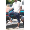 Pantaloni scurți clasici din Tencel QTS1010 – albastru închis – Qabail