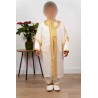 Jabador enfant 3 pièces - Tenue de circoncision enfant - Blanc cassé