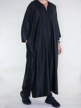 Amir Moroccan Gandoura - Black