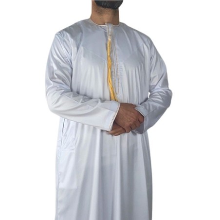 Thobe Navy Blue Saudi - Satin Precious