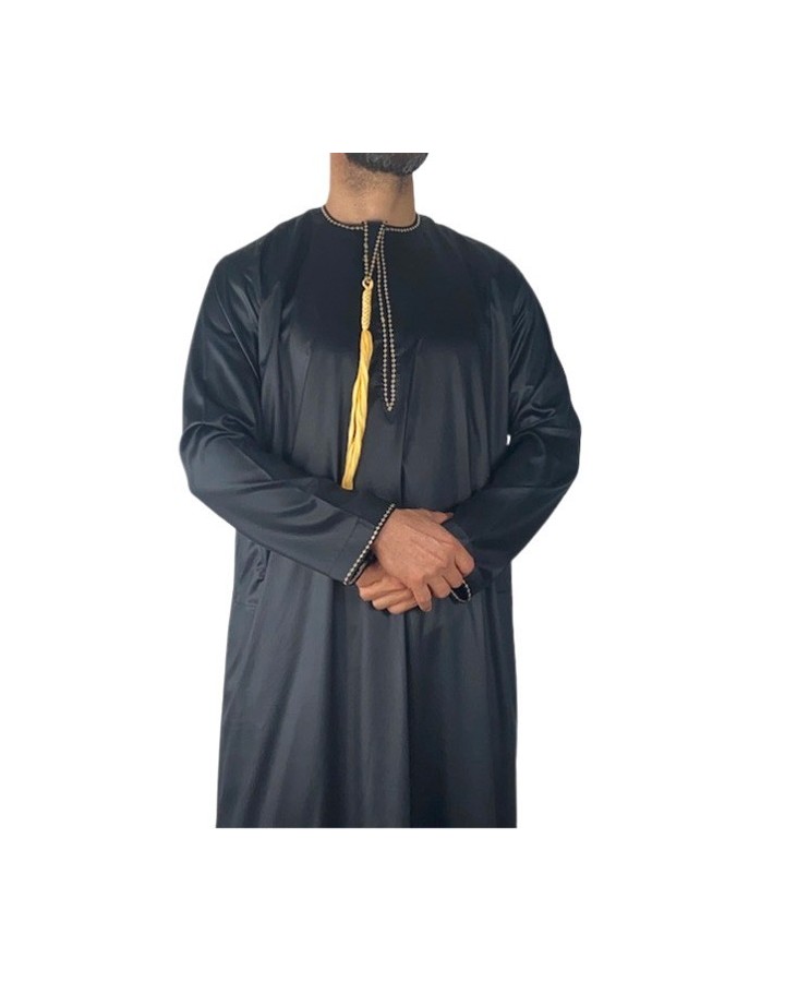 Albastru marin Saudi Qamis - Satin Precious