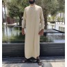 Qamis Saoudien Beige - Coton
