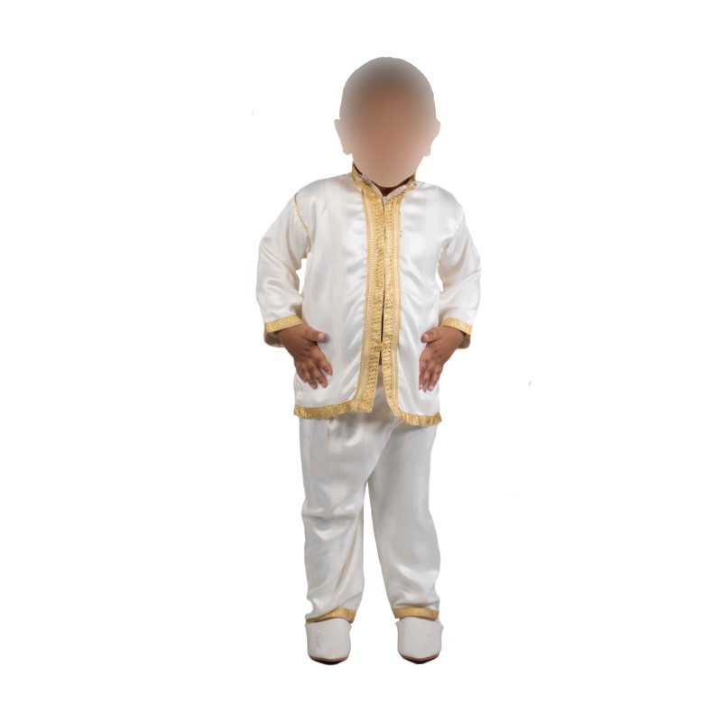 Jabador infantil 3 peças - Peça de circuncisão para criança - Ouro