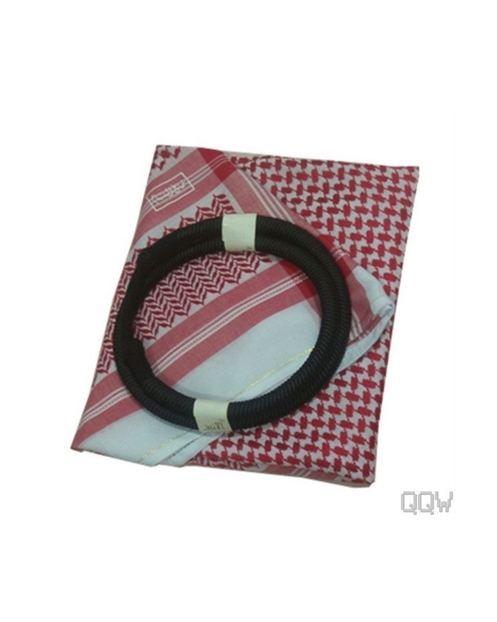 Keffieh saoudien Enfant rouge et blanc + Agal noir