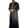Qamis Sultan Blanc / Doré - avec brodure - Coton