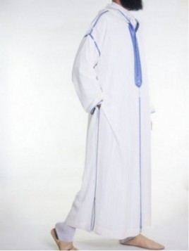 Moroccan muslin Djellaba -...