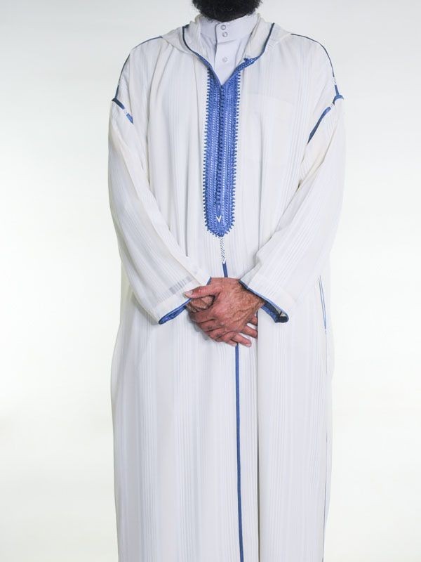 Djellaba Homme Marocaine - Robe Longue En Coton - Style Arabe, Musulman - Pour Prière, Cérémonie, Tenue Traditionnelle
