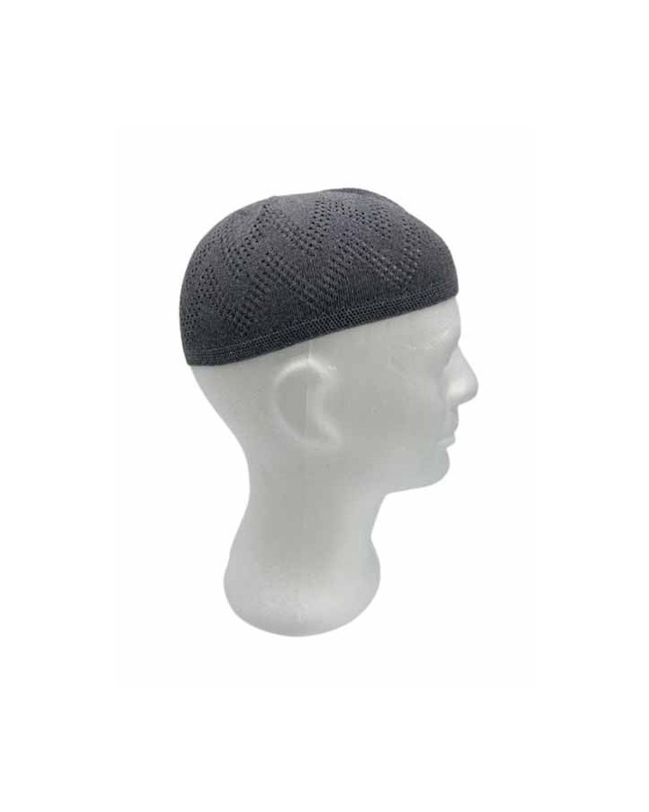 Chéchia simple gris foncé
