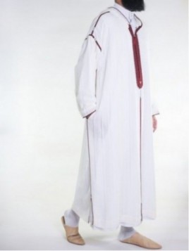 Moroccan muslin Djellaba -...