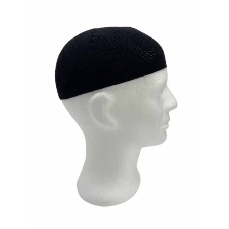 Chachia noir | Découvrez notre coiffe musulmane de couleur noir