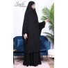 Jilbab 2 pièces jupe Noir - Microfibre  - Jamila
