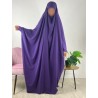 Jilbab 1 pièce saoudien A0S Mauve 108 - wool peach - El Bassira