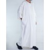 Gandoura marocaine Amir - blanc cassé