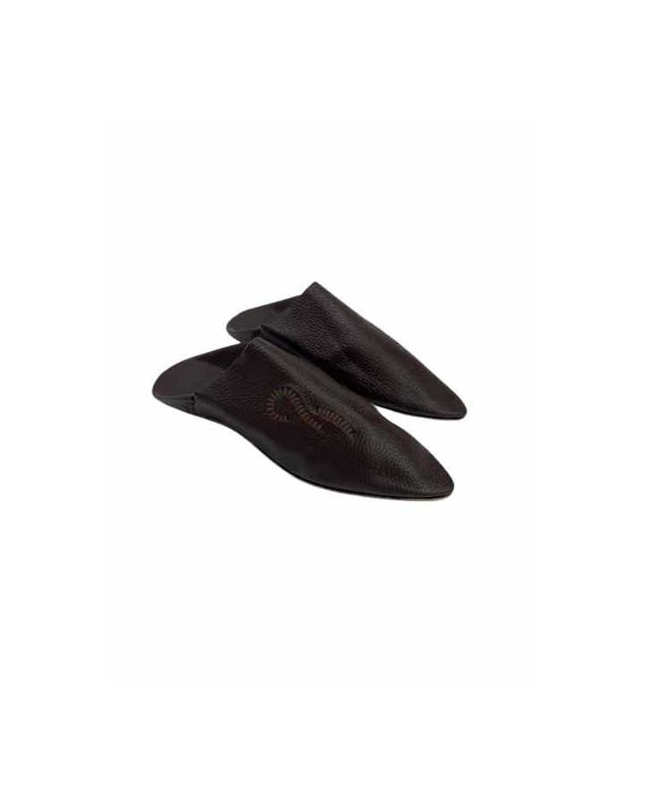 Babouche marron marocaine | Modèle pour homme | Achat sécurisé