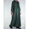 Gandoura Jawhara marocchino - Verde bottiglia / Ricamo tono su tono