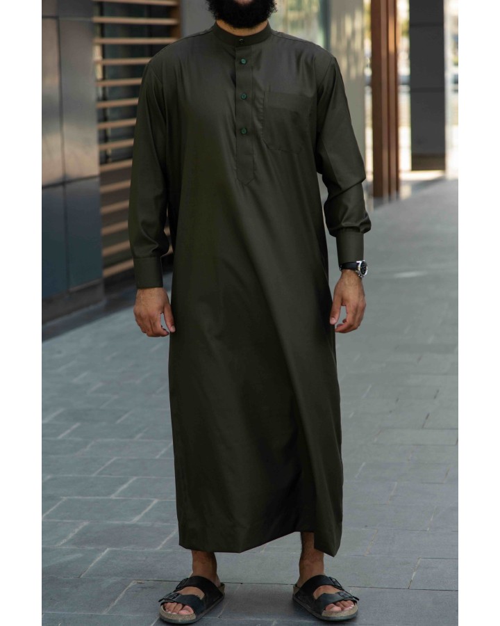 Saudi Qamis Khaki - Baumwolle