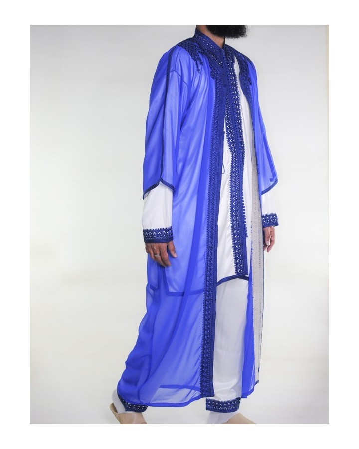 Jabador homme 3 Pièces - Blanc cassé et Bleu Marine