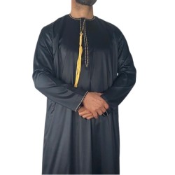Albastru marin Saudi Qamis - Satin Precious