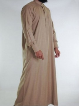 Qamis saoudien en lin -...