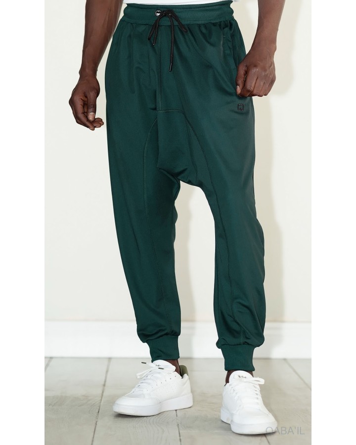 Sarouel Jogging Léger vert bouteille - Qabail