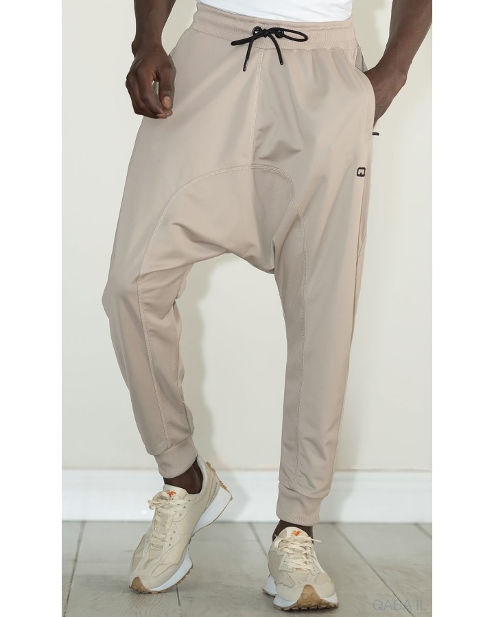 Sarouel Jogging Léger Beige - Qabail