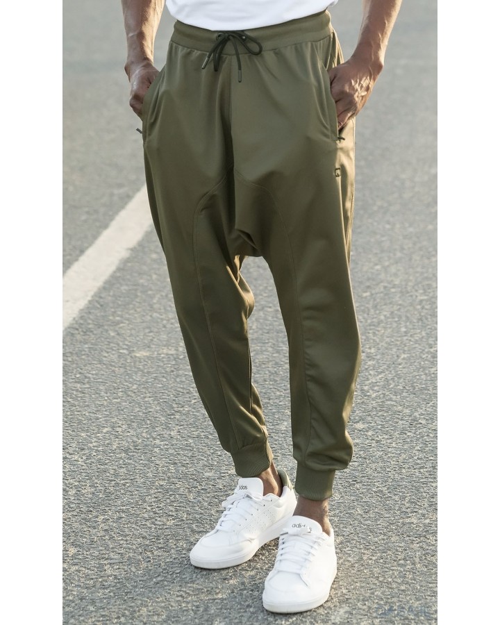 Saroual för lättviktsjogging - Khaki Qaba'il