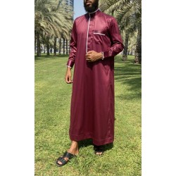 Albastru marin Saudi Qamis - Satin Precious