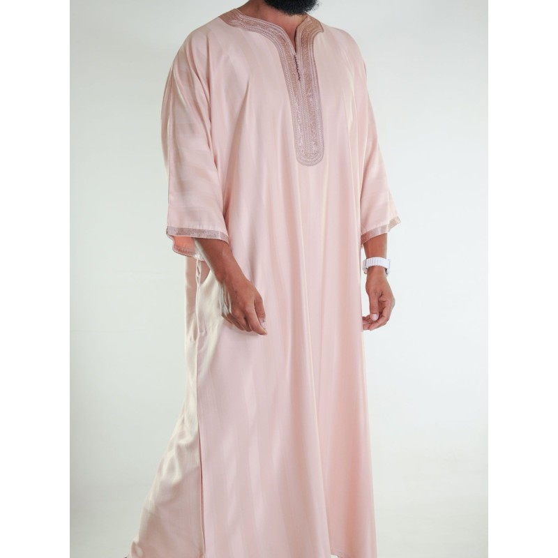 Gandoura marocaine jawhara - saumon
