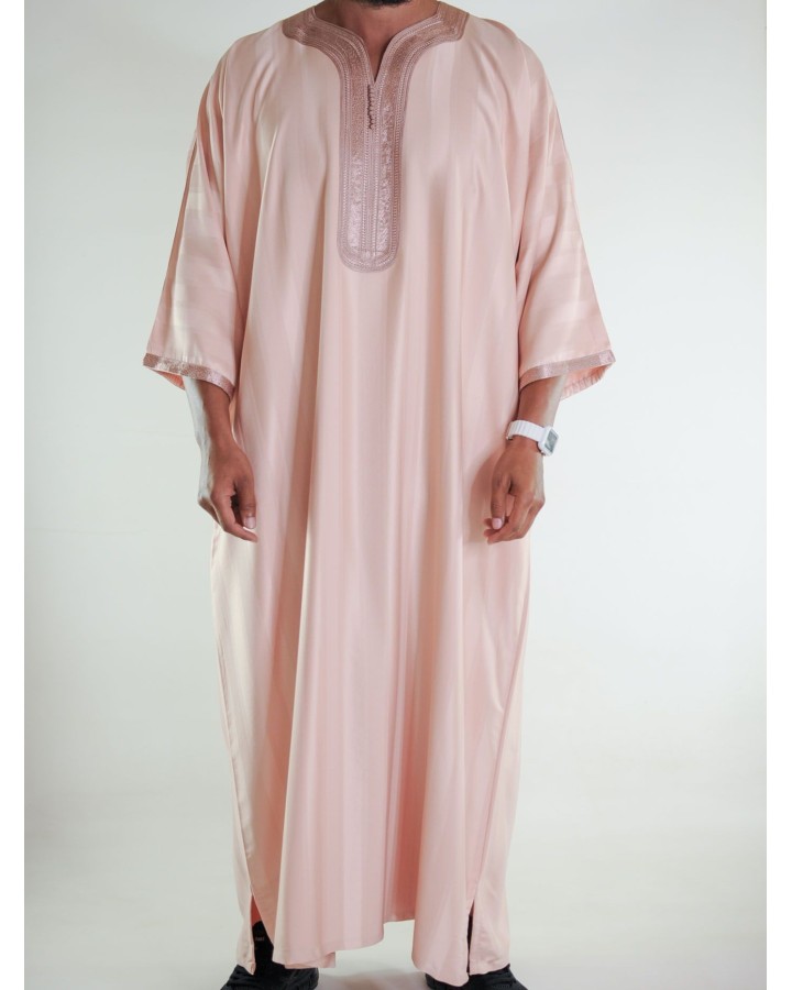 Gandoura marocaine jawhara - saumon