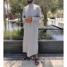 Saudi Qamis Hellgrau - Baumwolle