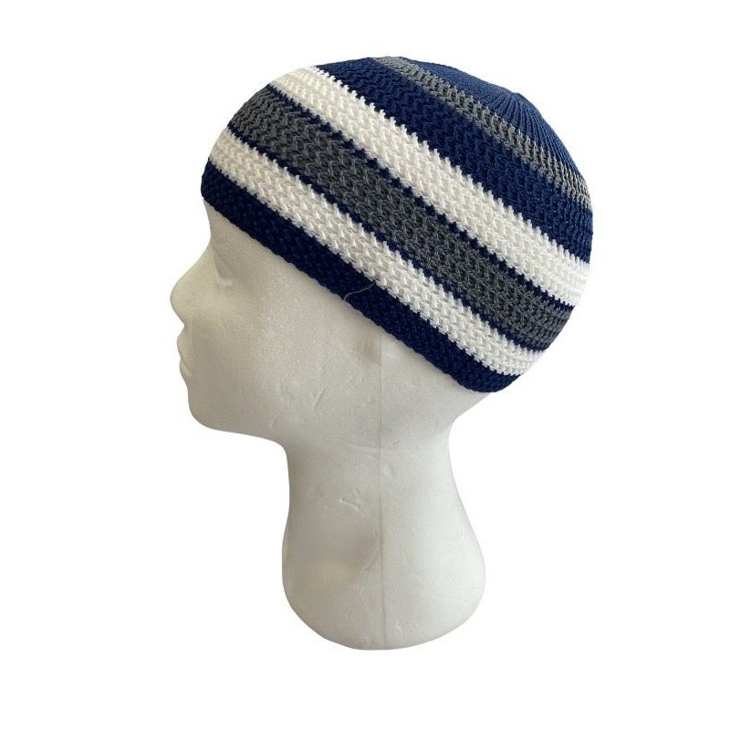 Berretto grigio blu ref6