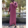 Qamis Saoudien Burdeos - Algodón