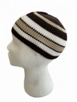 Gorro marrón beige ref3