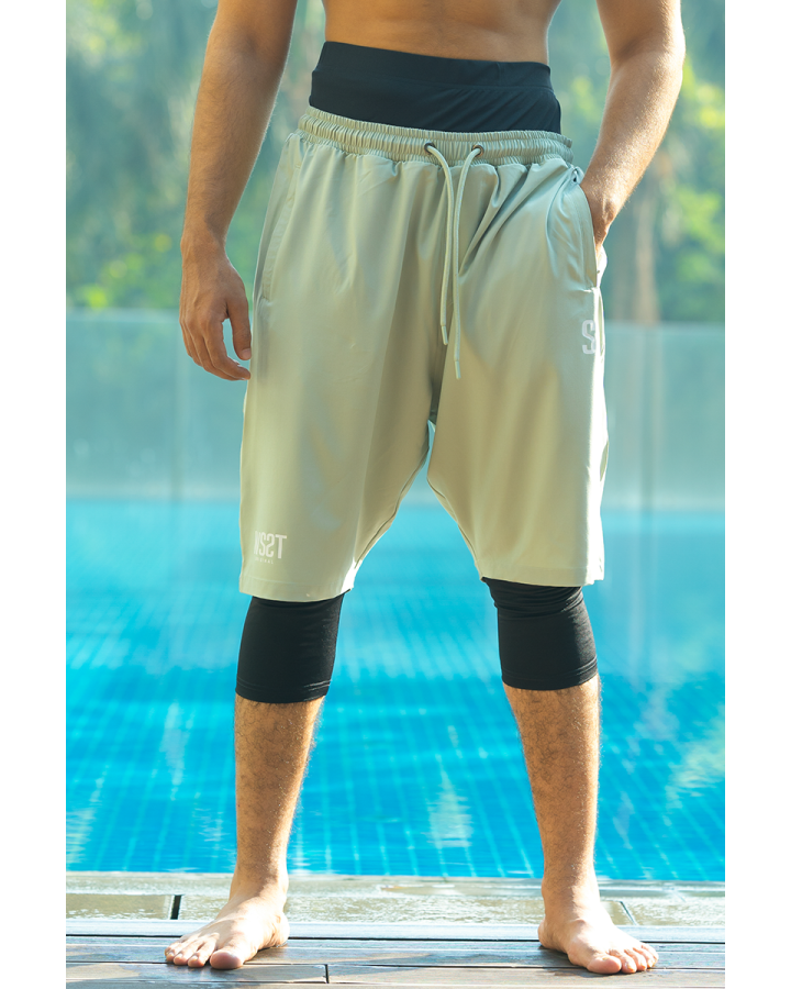 Sarouel short de bain - vert - Wassat