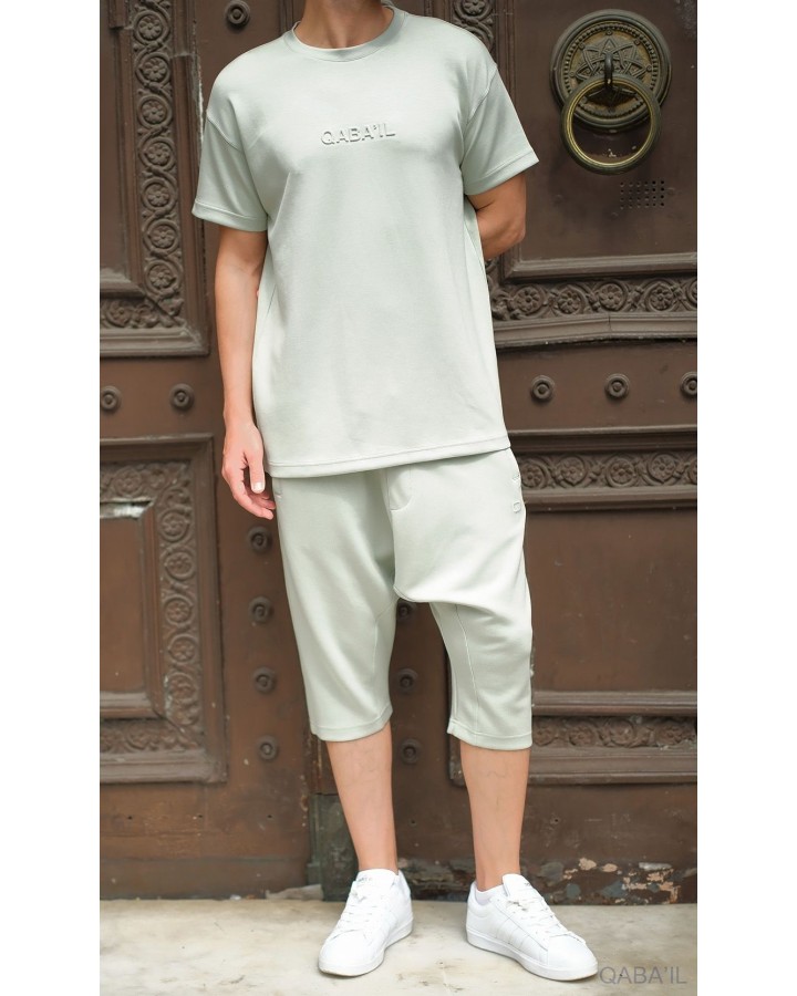 Oversized-Set 3300 Mandelgrün - Qabail