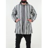 Casaco de lã berbere - cinzento branco