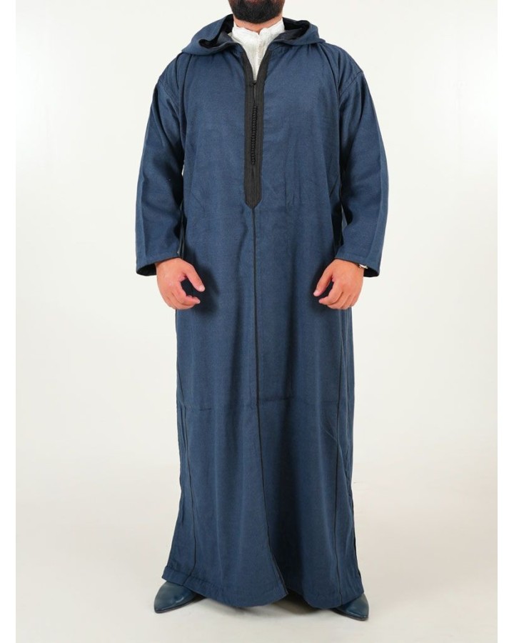 Marokkanische Djellaba Mlifa - blau