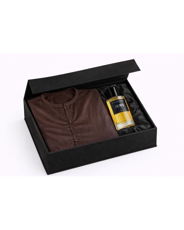 Coffret Qamis Sultan Noir / Doré