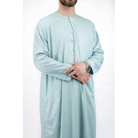 Witte Emirati Qamis - Satiné Kostbaar