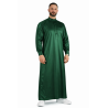 Qamis Saoudien Vert - Satiné Precious